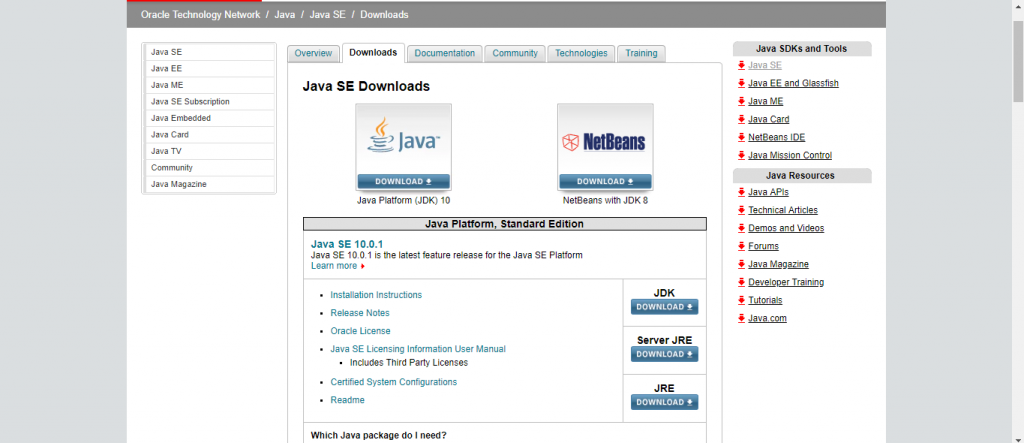 Download JDK Software