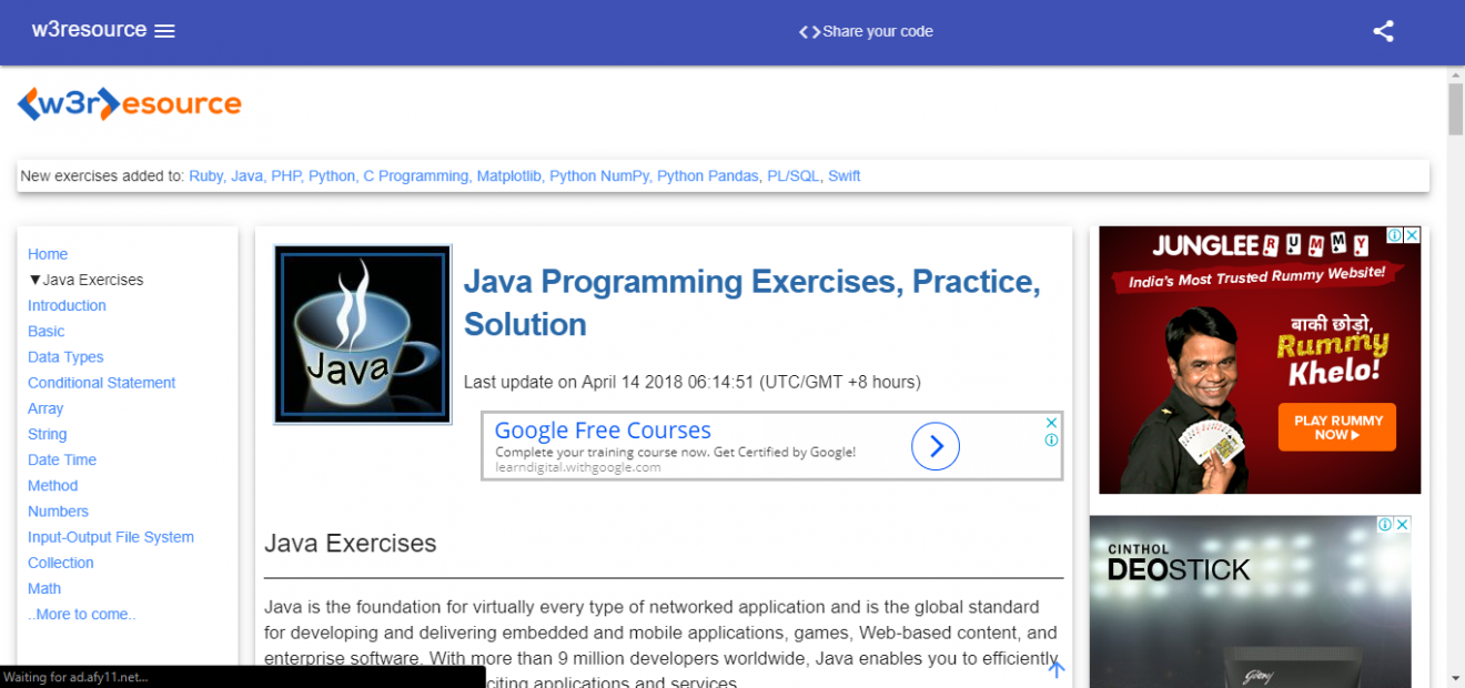 best websites to learn java