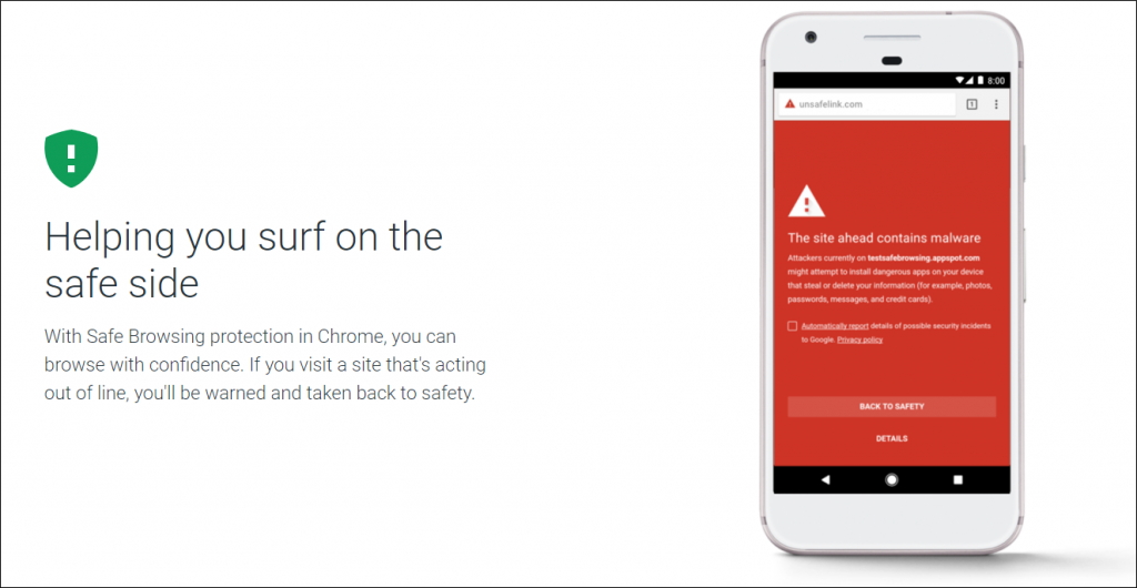 Google Play Protect Web Security