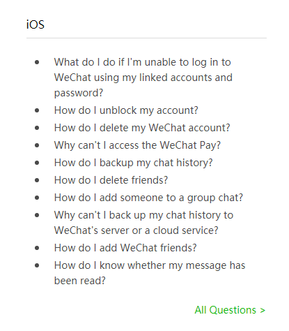 WeChat verification issues on iOS and other related questions. 