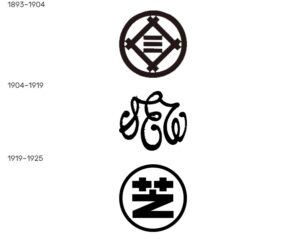 Logos of Shibaura Seisaku-sho (Shibaura Electronic Works) over the years. Photos by: logos.fandom.com