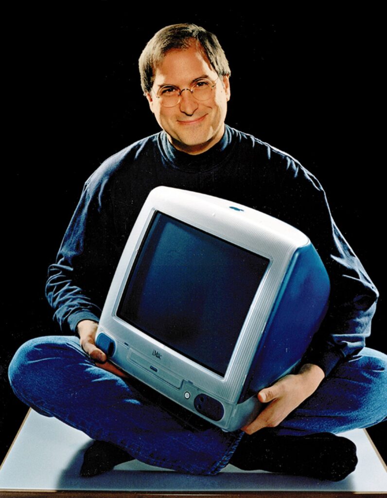 Steve Jobs with iMac