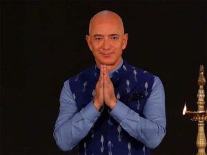 Jeff Bezos Ceo of Amazon on his visit to India namaste