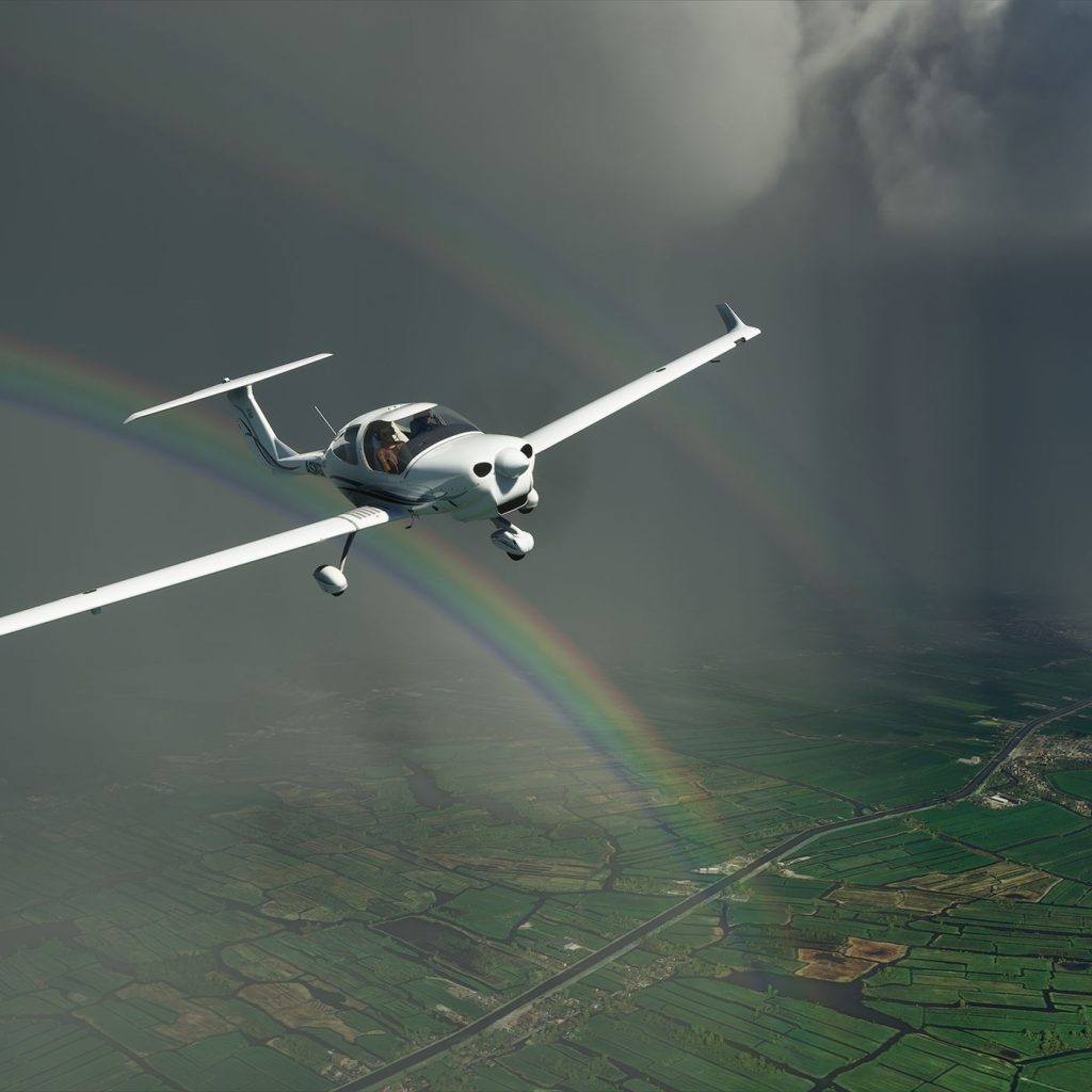 Microsoft Flight Simulator 2020 Clouds Rainbow